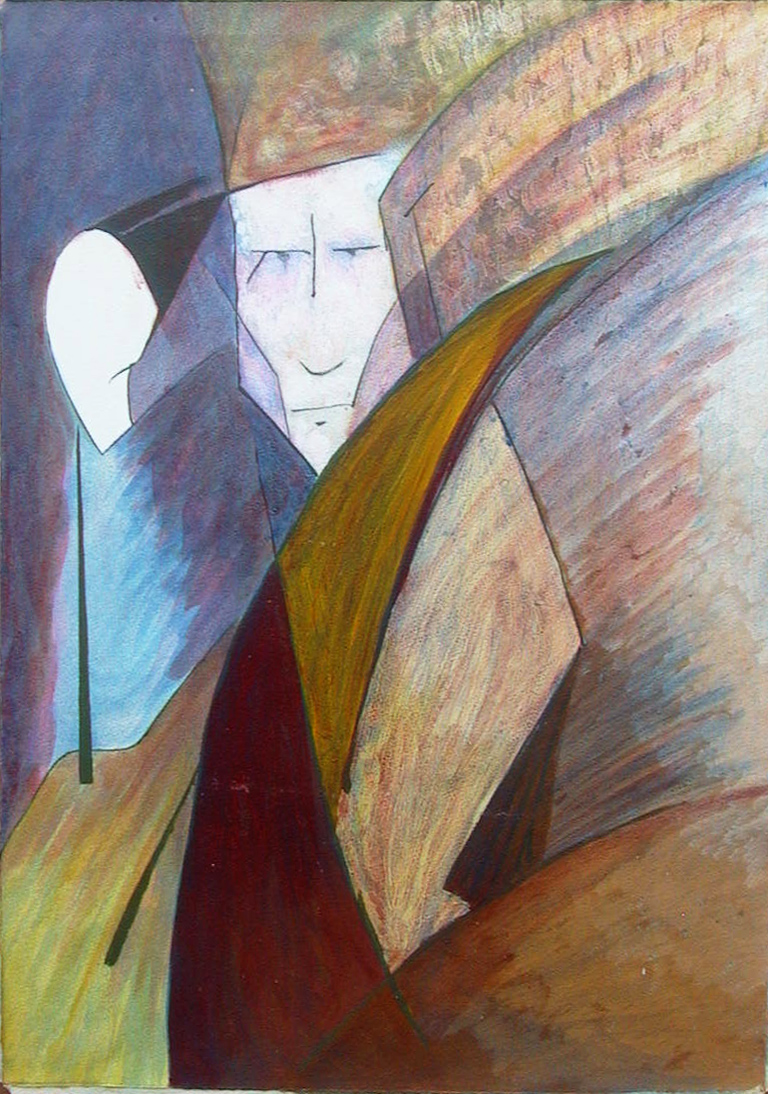 Noche de invierno. Arte, pintor español de Cañete de las Torres,